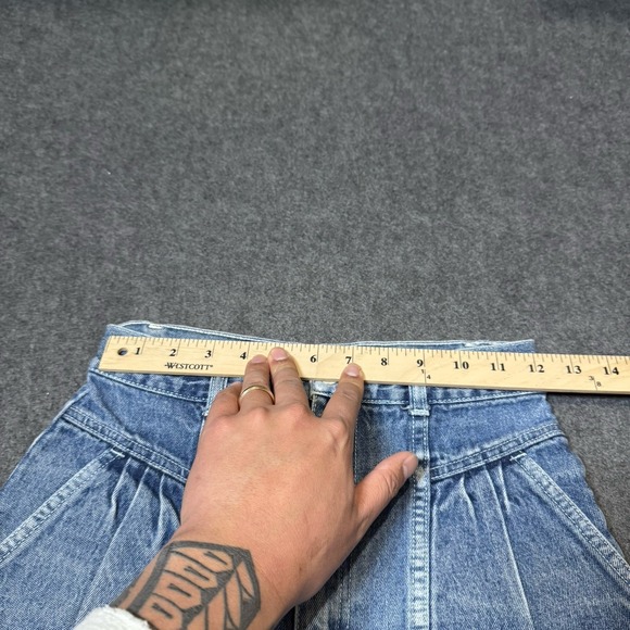 VTG 90s JCPenney Womens Utility Taper Jeans Size 6 (24x24.5) Distressed Grunge - Picture 8 of 11